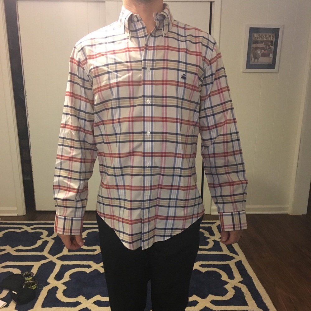 Plaid men’s dress shirt